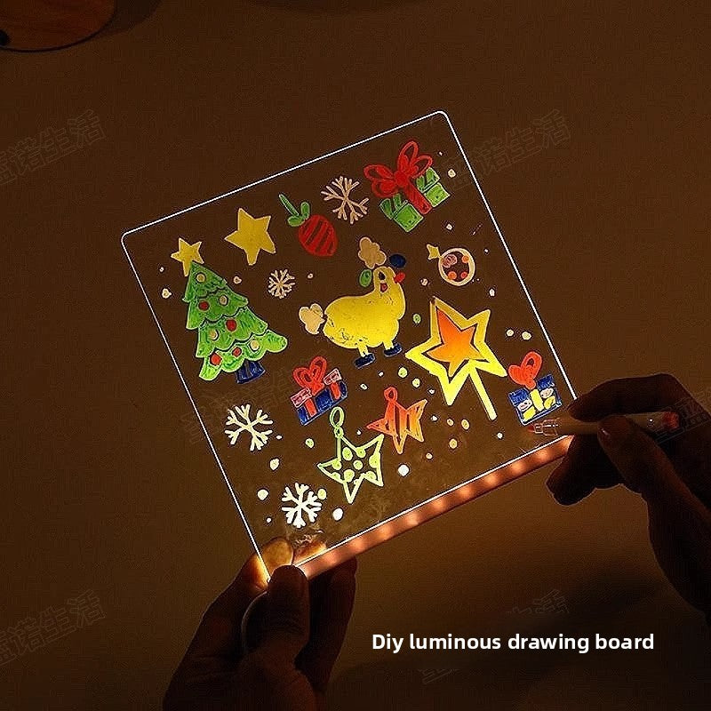 LED Drawing Board for Kids with Stand and Accessories