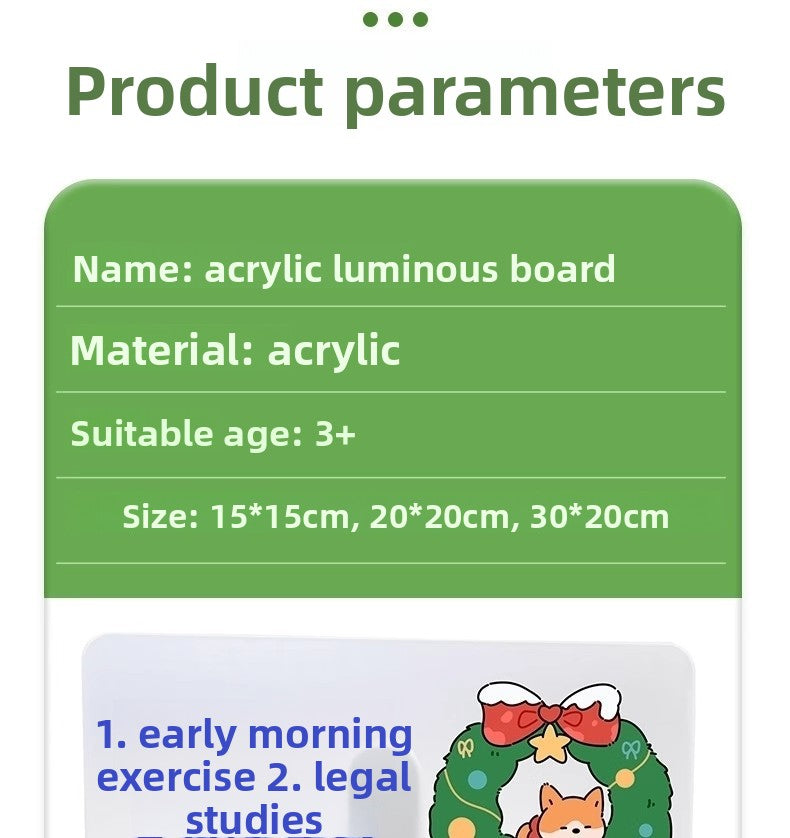 LED Drawing Board for Kids with Stand and Accessories